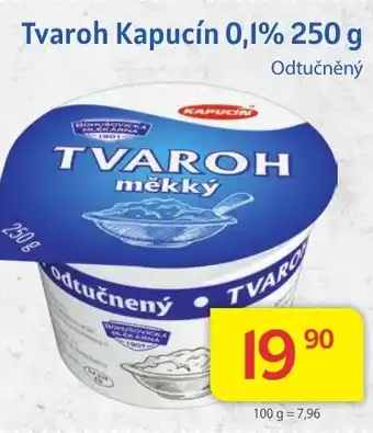 Kubík potraviny Tvaroh Kapucín 0,1% 250 g nabídka