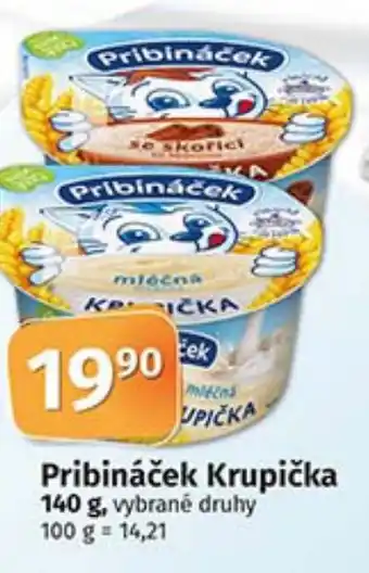 COOP TIP Pribináček Krupička 140 g nabídka