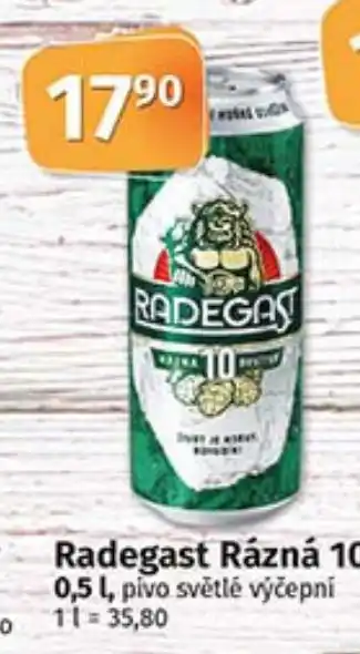 COOP TIP Radegast Rázná 10 0.5L nabídka