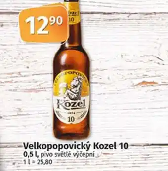 COOP TIP Velkopopovický Kozel 10 0,5L nabídka