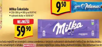 Albert Milka čokoláda nabídka