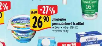 Albert Jihočeské pomazánkové tradiční nabídka