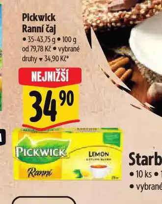 Albert Pickwick ranní čaj nabídka