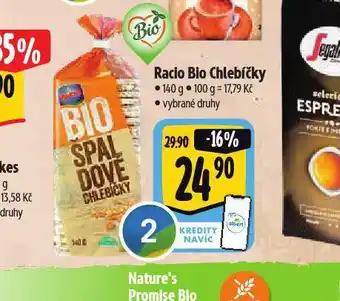 Albert Racio bio chlebíčky nabídka