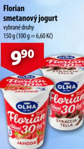 CBA Florian smetanový jogurt nabídka