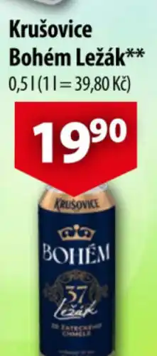 CBA Krušovice Bohém Ležák 0.5L nabídka