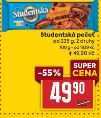 Billa Studentská pečeť nabídka