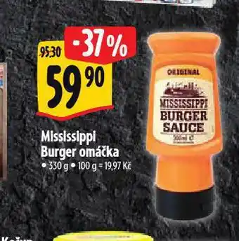 Albert Mississippi burger omáčka nabídka