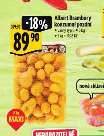 Albert Brambory konzumní pozdní nabídka