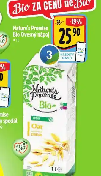Albert Bio ovesný nápoj nabídka