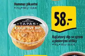 Albert Rajčatový dip se sýrem a piniovými oříšky nabídka