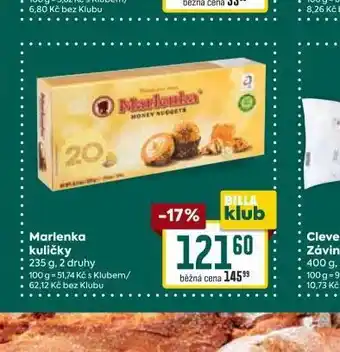 Billa Marlenka kuličky nabídka
