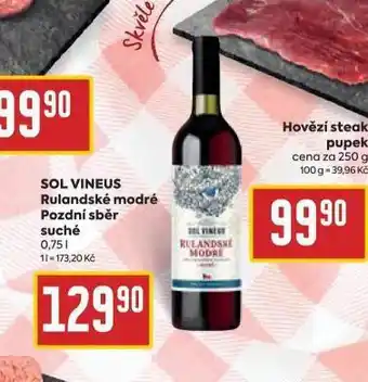 Billa Sol vineus rulandské modré nabídka