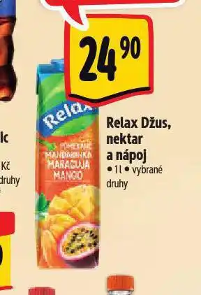 Albert Relax džus, nektar a nápoj nabídka