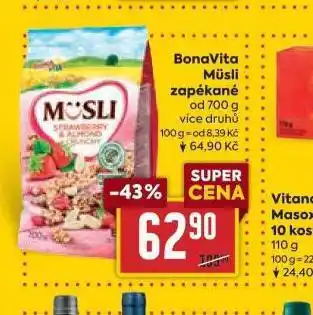 Billa Bonavita müsli zapékané nabídka