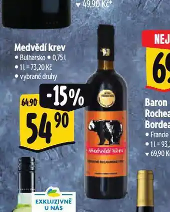 Albert Medvědí krev nabídka