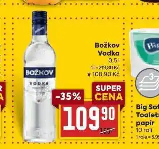 Billa Božkov vodka nabídka