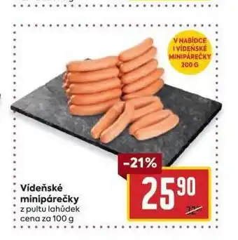 Billa Vídeňské minipárečky nabídka