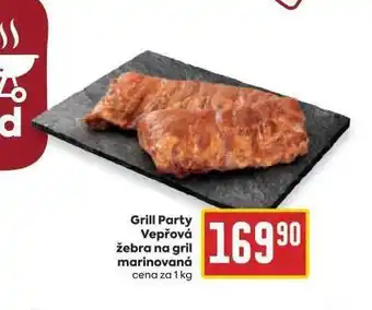 Billa Grill party vepřová žebra na gril marinovaná nabídka