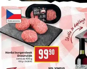 Billa Hovězí burgersteak dvouručák nabídka