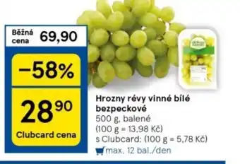 Tesco Hrozny révy vinné bílé bezpeckové nabídka