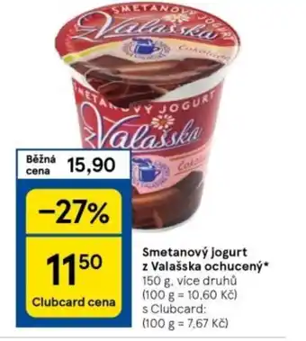 Tesco Smetanový jogurt z Valašska ochucený nabídka