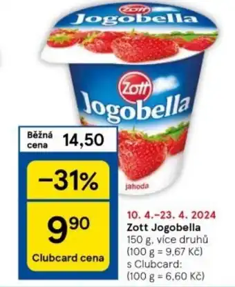 Tesco Zott Jogobella nabídka