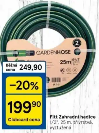 Tesco Fitt Zahradní hadice nabídka