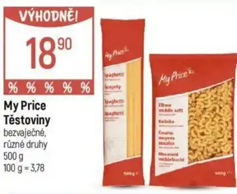 Globus My Price Těstoviny nabídka