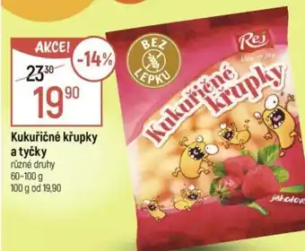 Globus Kukuřičné křupky a tyčky nabídka