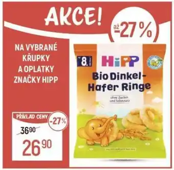 Globus NA VYBRANÉ KRUPKY A OPLATKY ZNAČKY HIPP nabídka