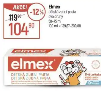 Globus Elmex dětská zubní pasta nabídka