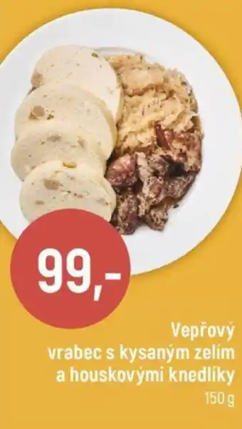 Globus Vepřový vrabec s kysaným zelím a houskovými knedlíky nabídka
