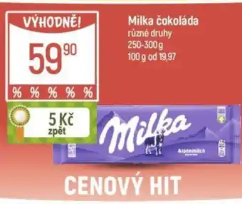 Globus Milka čokoláda nabídka