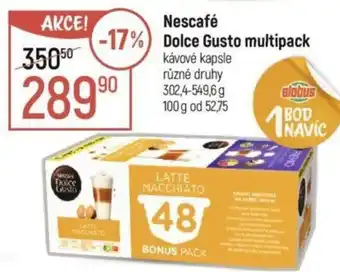 Globus Nescafé Dolce Gusto multipack nabídka