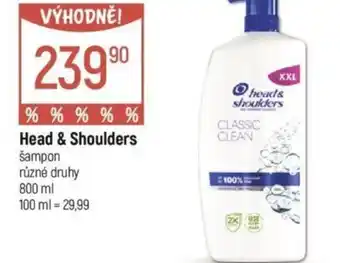 Globus Head & Shoulders šampon nabídka