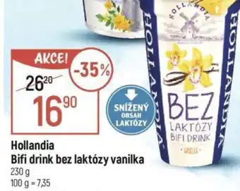 Globus Hollandia Bifi drink bez laktózy vanilka nabídka