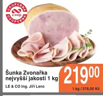 Coop hb Šunka Zvonařka nejvyšší jakosti 1 kg nabídka