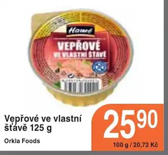 Coop hb Vepřové ve vlastní šťávě 125 g nabídka