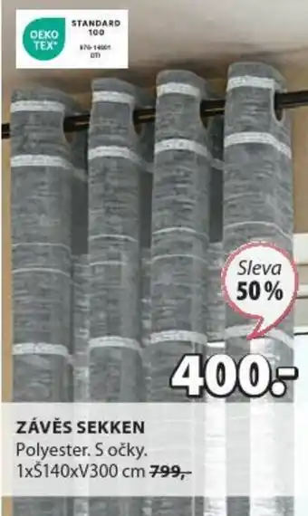 JYSK ZÁVĚS SEKKEN nabídka