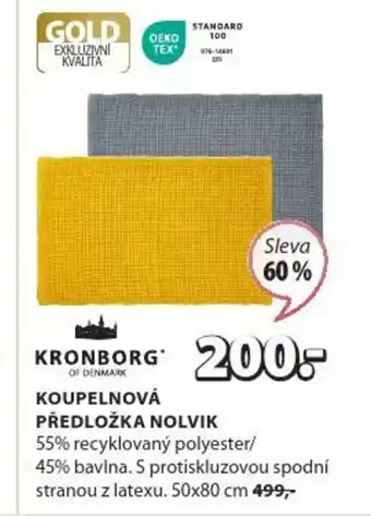JYSK KOUPELNOVÁ PŘEDLOŽKA NOLVIK nabídka