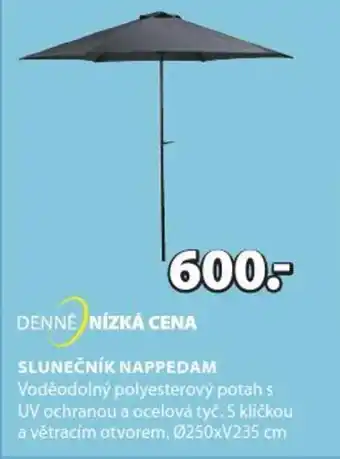 JYSK SLUNEČNÍK NAPPEDAM nabídka