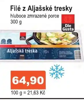 COOP DISKONT Filé z Aljašské tresky nabídka