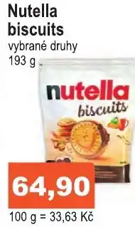 COOP DISKONT Nutella biscuits nabídka