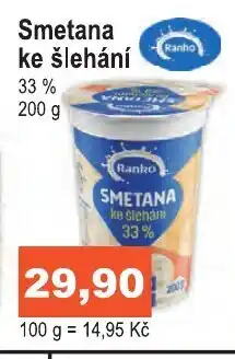 COOP DISKONT Smetana ke šlehání nabídka