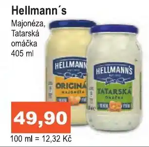 COOP DISKONT Hellmann's Majonéza, Tatarská omáčka 405 ml nabídka