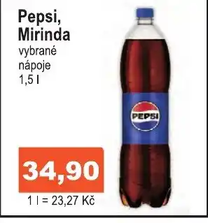 COOP DISKONT Pepsi, Mirinda nabídka