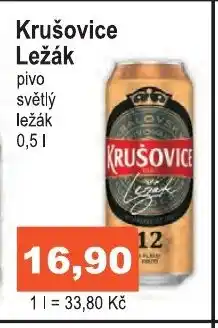 COOP DISKONT Krušovice Ležák nabídka