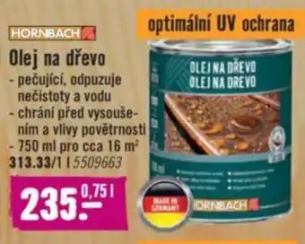 Hornbach HORNBACH Olej na dřevo nabídka