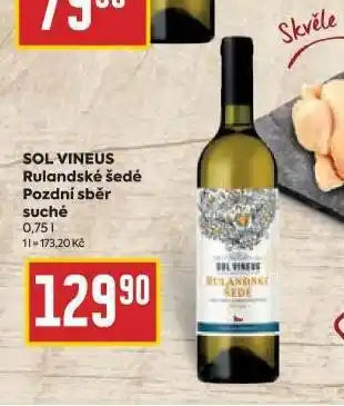 Billa Sol vineus rulandské šedé nabídka